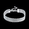 New 925 Sterling Silver Bracelets for Women Exquisite Fashion Weaving Chain Wedding Party Christmas Gifts Jewelry