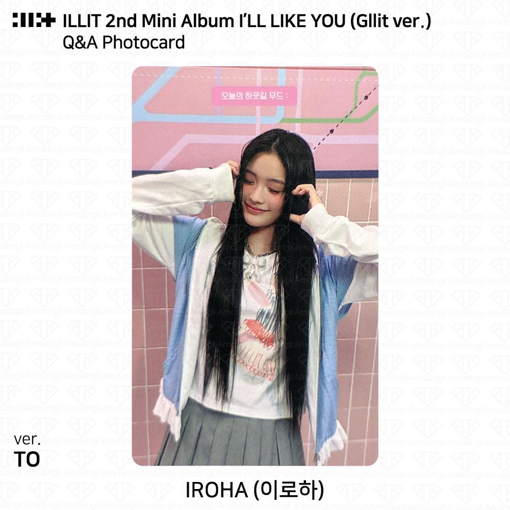 ILLIT 2-й мини-альбом I'LL LAKE YOU Gllit Ver To с фотокарточкой Between Photocard Photo