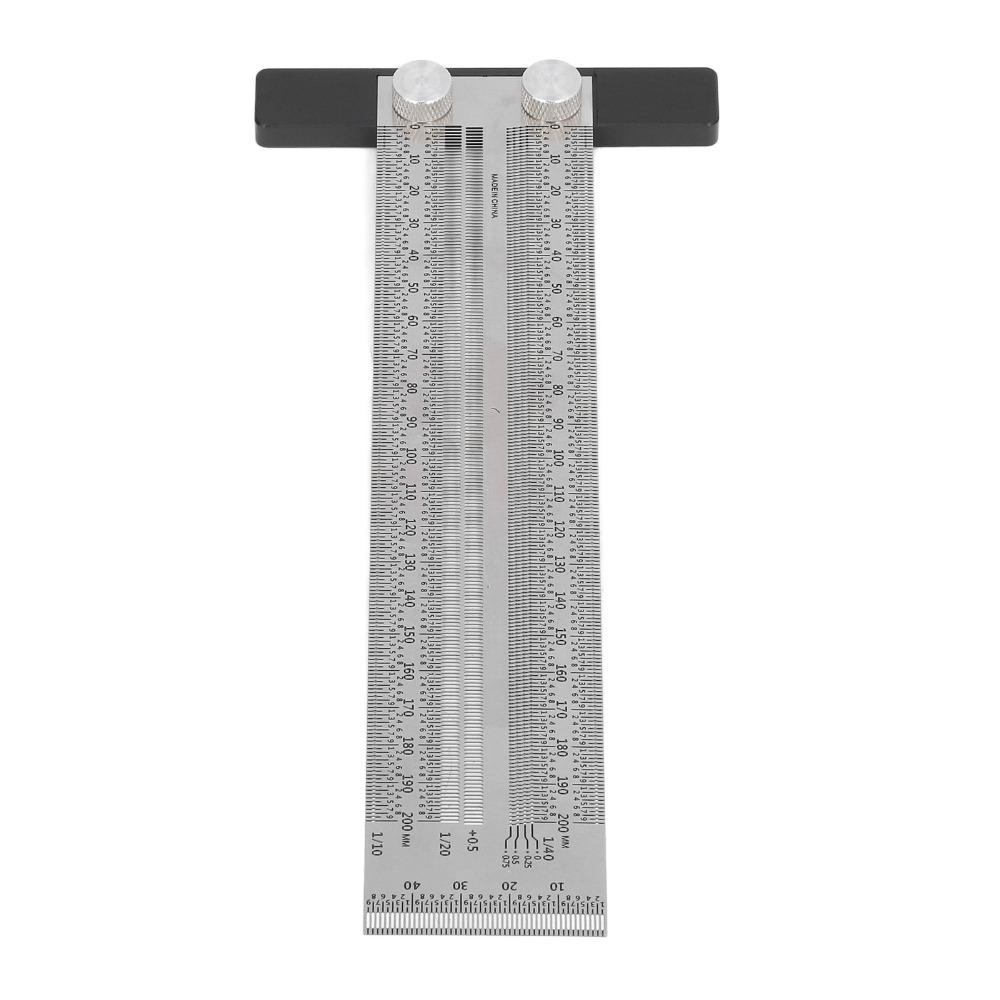 Stainless Steel Woodworking Marking Ruler Precision Marking Tool For Woodworkers