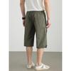 Hengyuanxiang Men's 100% Cotton Casual Cropped Shorts
