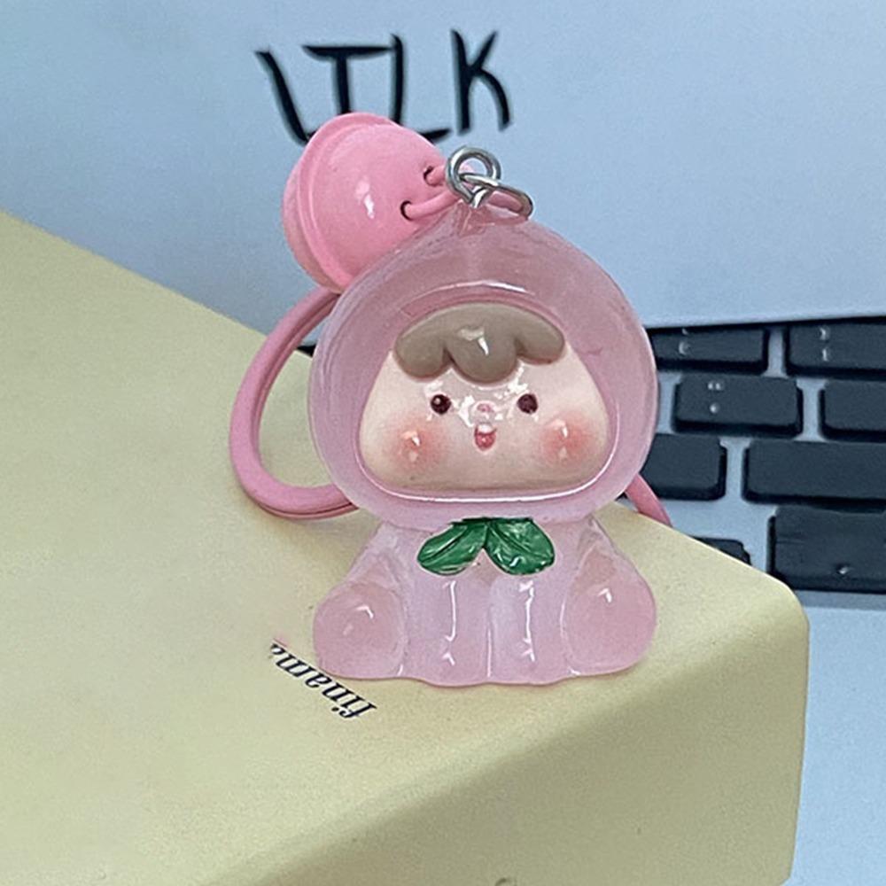 New Night Glow Bell keychain Cute Candy Color Pendant Bag Pendant Creative Backpack Hange Gift Pendant