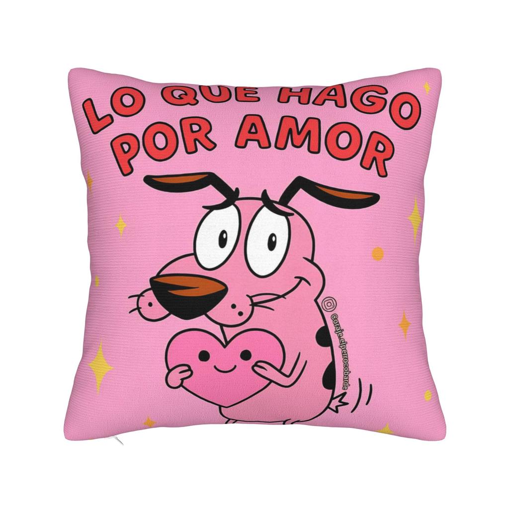 Courage the Cowardly DogD Pillowcases Merch Printing Cushion Cover Decorative Throw Pillow Case Cover Home Multi Size