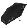 Nifty Colors Folding Umbrella Blackout Flower Embroidery Mini 2362BK