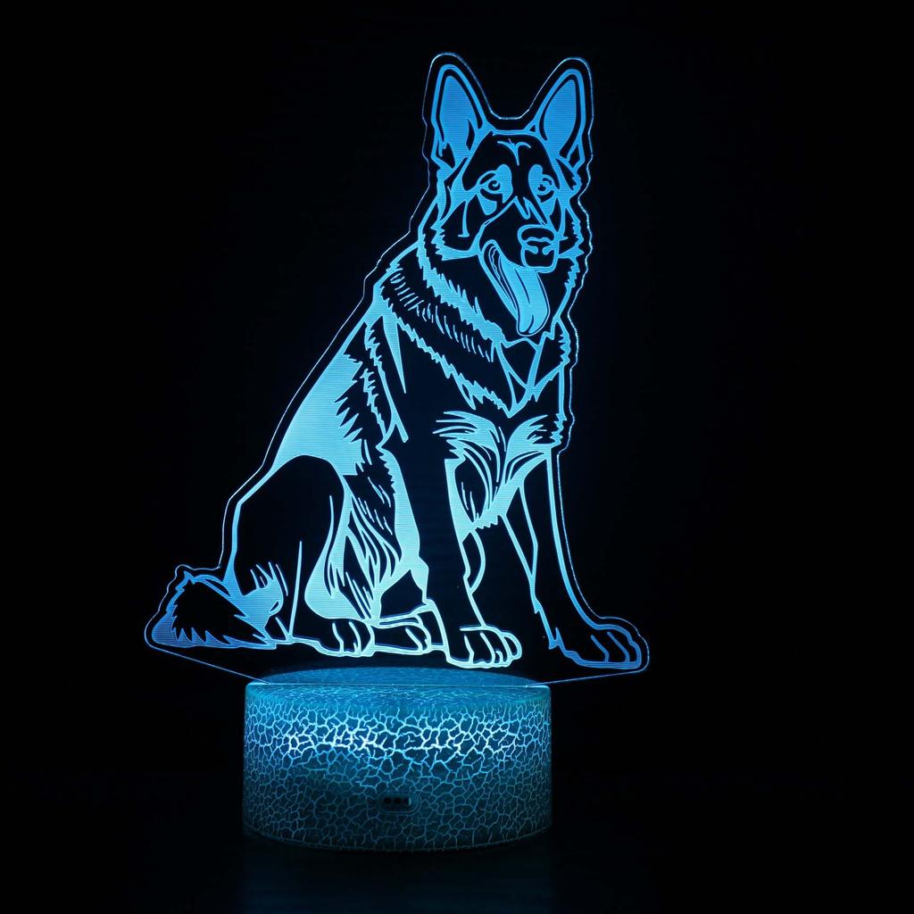 Cartoon Series 3D Night Light LED Colorful Touch Remote Control USB Creative Desk Lamp