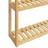 Bathroom Shelf with 3 Shelves Wall Mounted 60 x 15 x 54 cm Bamboo