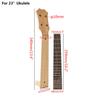 Ukulele Neck Fingerboard Kit Fretboard 23"/ 26" Diy Ukulele Accessory Stringed Instruments Diy Parts