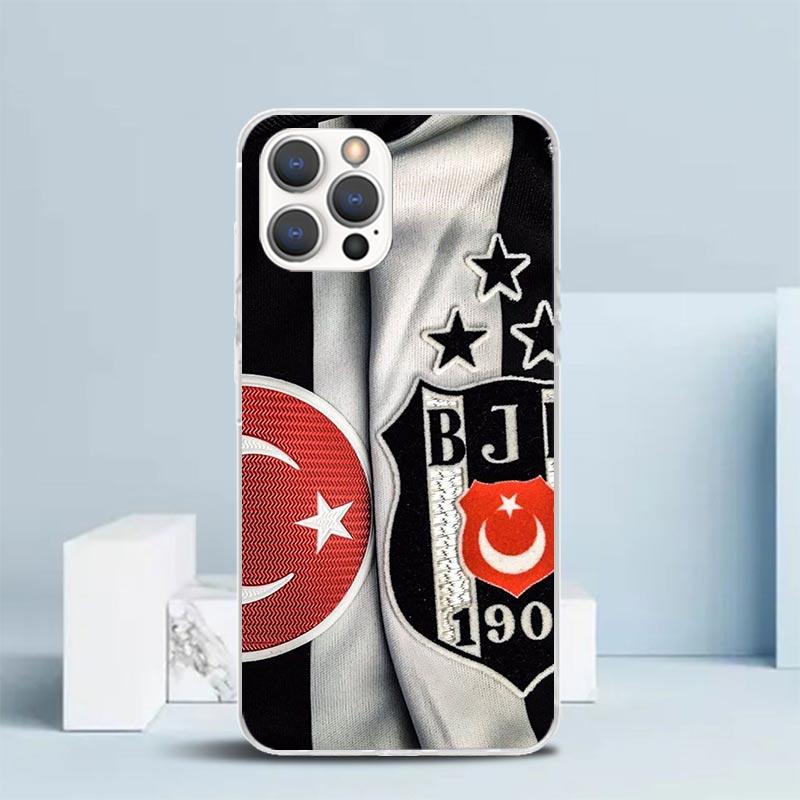 B-Besiktas B-BJK Мягкий Чехол для iPhone 16 17 Air 15 14 Pro Max 16E Чехол для Телефона 13 Mini 12 11 7 SE 8 Чехлы с Рисунком Fit 16 17