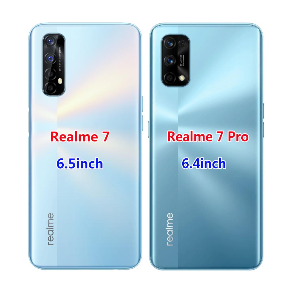 Чехол для Realme 7 для OPPO Realme 7 Pro, противоударный мягкий силиконовый чехол из ТПУ для задней панели телефона Realme7 7Pro, чехол-бампер, чехол