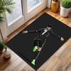 Soccer Player Silhouette Celebration Art Patterned carpet, non slip mat suitable for living room and bedroom sofas