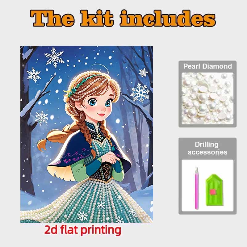 Disney Pearl Art Замороженная Анна 5D DIY Картина из жемчуга Набор для творчества Идеальный подарок для взрослых Новичков | Креативный домашний декор