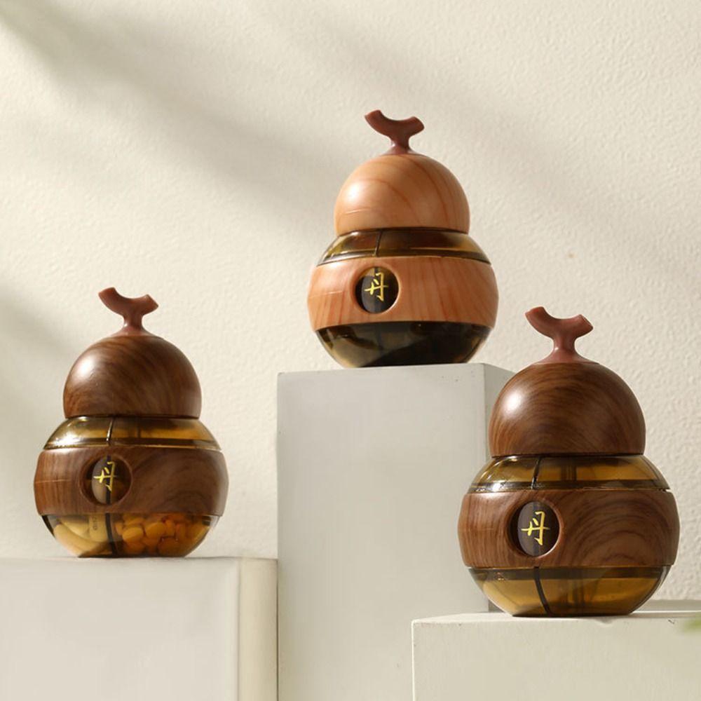 Sealed Pill Storage Box Gourd Design Portable Pill Dispenser Pill Organizer Elderly