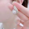 Серьги-капли из стерлингового серебра S925 с кристаллами и жемчугом - Стройнящие, Модные, Универсальные для женщин