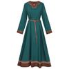 Women's Medieval Viking Dress Renaissance Peasant Linen Underdress Vintage Medieval Renaissance Dress