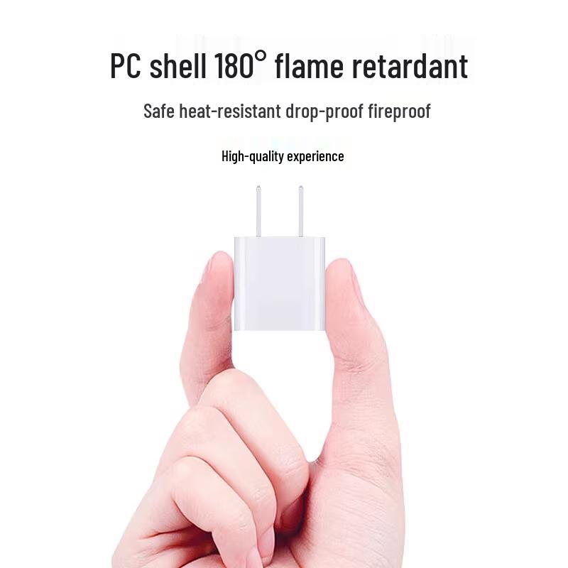 Зарядная головка 5V1A с низким энергопотреблением для устройств Apple, Huawei, Xiaomi и Android с набором кабелей данных для медленной зарядки