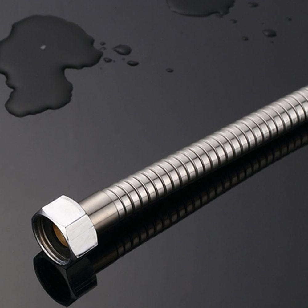 1.5m High Quality Chrome Plated Stainless Steel Shower Tube Water Pipe Flexible Plumbing Hoses