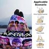 1pc Hunter X Kopo group - Themed Flannel Blanket - Suitable for Bed, Home Decor, Graduation Gifts, Easter, Back to School, ChristmasA37