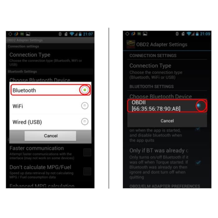 Outil de diagnostic - ELM - 327 V2.1 - Bluetooth - Compatible OBD2 - Voiture