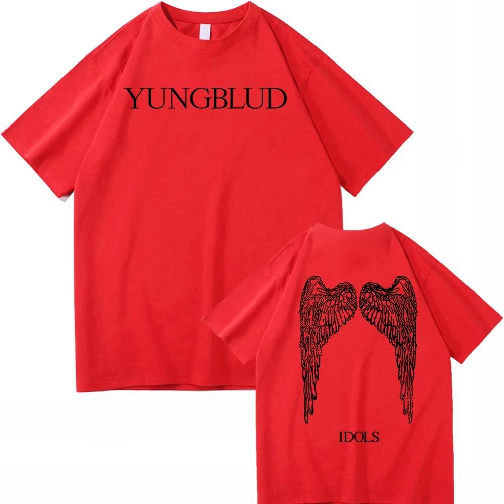 Yungblud Idols Мировой Тур 2026 Футболка Новая Мода Мужская Женская Хип-Хоп Эстетика Крылья Футболка Высокое Качество Крутые Хлопковые Футболки