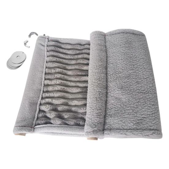 Гамак для хомяка, двухслойный, подвесной, устойчивый к укусам, удобный, мягкий на ощупь, сохраняет тепло, большое пространство