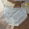 Seamless Ice Silk Panties Women's Sensual Breathable Antibacterial Crotch Lace Highly Colourful Medium Waisted Underwear