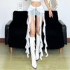 Асимметричная hip-шторка Пояс Регулируемая пряжка Задняя шторка Оборки Пояса для женщин Уличная одежда