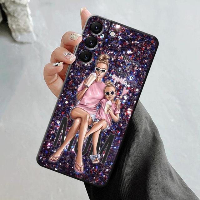 Чехол для Samsung Galaxy S23 S22 S21 S20 Fe Ultra S10 S9 S8 Plus Note 20ultra 10plus, чехол для женщины, ребенка, мамы и девочки