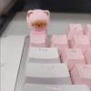 3D механические клавиатуры Креативные клавиатуры в форме мультяшного кролика для геймеров Колпачки для клавиш для офисного снятия стресса