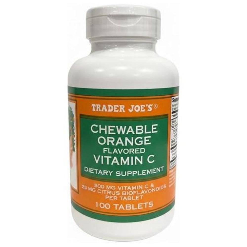 Trader Joe's Chewable Orange Flavored Vitamin C 100 Tablets 1 pcs