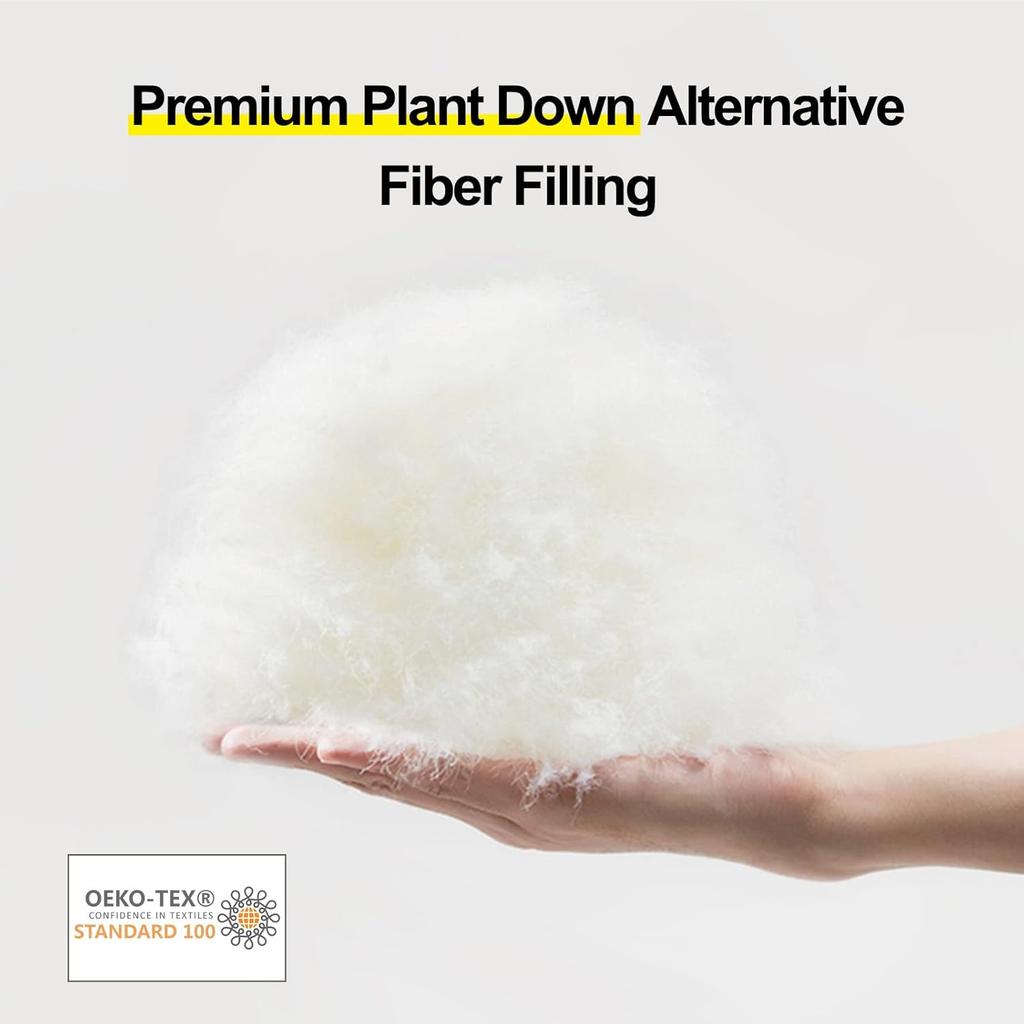 Подушки Queen Size Soft Support Queen Pillows 1 Pack для кровати, пушистая пуховая альтернативная подушка, роскошная гелевая подушка для отеля для сна на боку (белый)