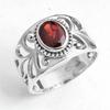 Garnet Ring, Handmade Jewelry, 925 Sterling Silver, Silver Ring, Gifts For Her