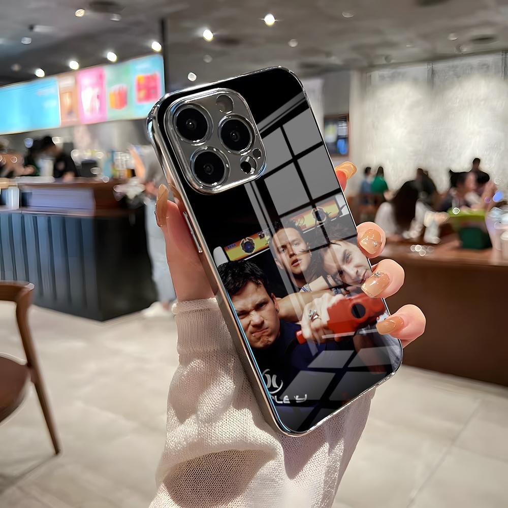 Чехол для телефона группы BLINK-182 Для iPhone 17 Pro Max 15 Pro 16 14 Plus 12 13 Mini 11 Pro Ударопрочный Гальванизированный Стеклянный Чехол