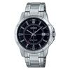 Standard Analog Stainless Steel Black Dial Quartz MTP-V004D-1C Men's Watch