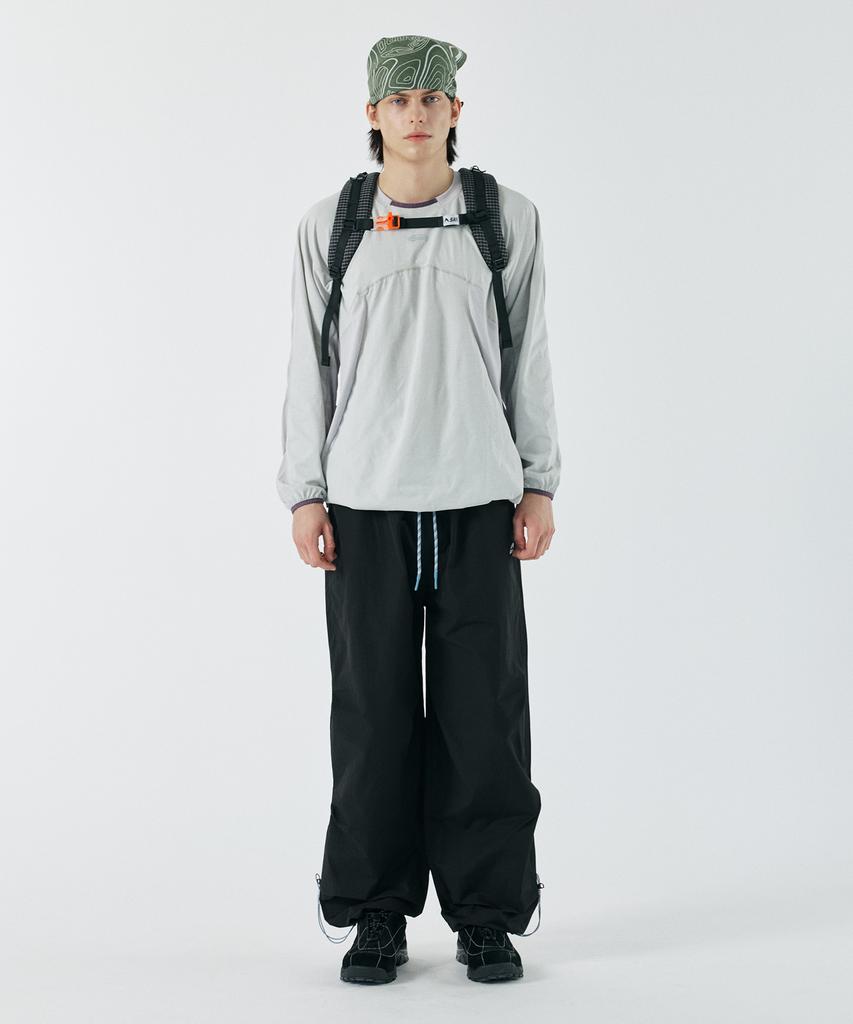 SANRO [Unisex] Side String Pants - Black