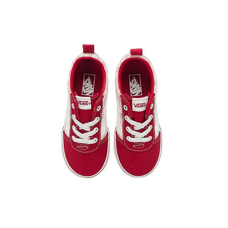 Vans Удобные Универсальные Низкие Кроссовки для Ходьбы Детские кроссовки Красные VN0A5KY8RDP