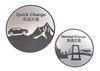 Honami Works ECLIPSE CROSS PHEV Eclipse Cross Charge Cap Charge Port Emblem Garnish Sticker Aluminum (Приключение, Линия волос)