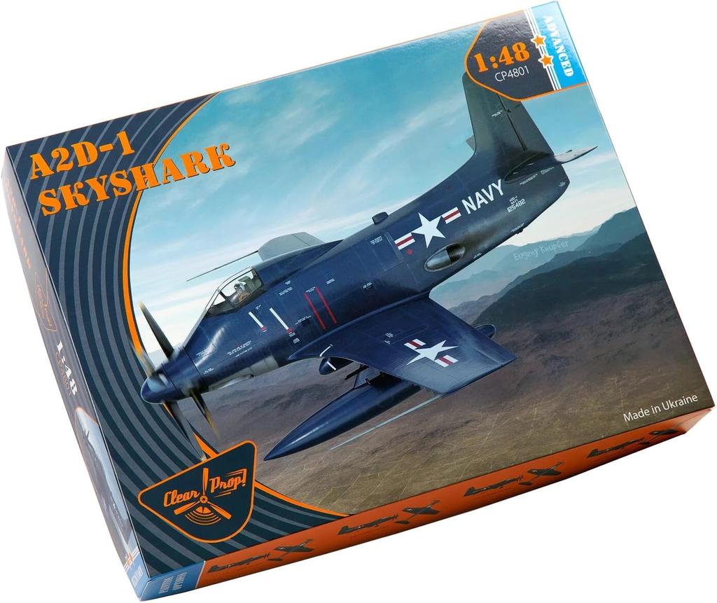 Clearprop Scale American Skyshark Plastic Model Kit CPU4801 1/48 A2D-1