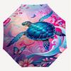1PC turtle butterfly Automatic Open/Close Umbrella Compact Folding Umbrella with 8-Rib Shaft lightweight esign, Highquality Fabric1139A