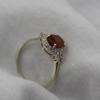 Natural Hessonite Garnet Ring, January Birthstone, 925 Sterling Silver, Solitaire Ring, Garnet Jewelry, Engagement Ring, Gift For Girlfriend