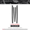 For BMW F10 Series 5 Made of Alcantara Car Interior Door Panel Trim Strip Performance Frame Sticker 4pcs Auto Tuning Accessories