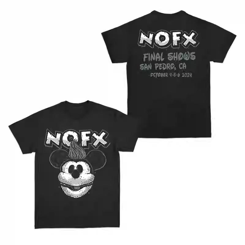 2026 New NOFX Punk Band Album Rock Red Shark Rabbit American Loose Unisex ShortSleeve TShirt