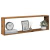 VidaXL Wall Cube Shelves 4 Pcs Old Wood 100x15x30 Cm, Cube-shaped Storage, Cube-shaped Organizer, 856583
