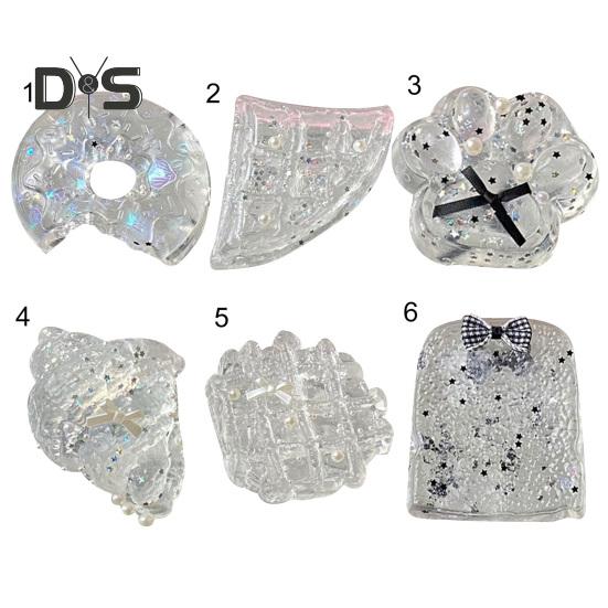 Прозрачная игрушка-вафельница для снятия стресса, прозрачный пончик, тост, круассан, сенсорная игрушка для детей, подростков, взрослых, мягкий мячик для снятия стресса, кошачья лапка, игрушка-фиджет