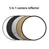 Отражатель 5 в 1 2 в 1 30 см 60 см 80 см 110 см серебристый белый золотой портативный складной мягкий свет круглый для фотостудии