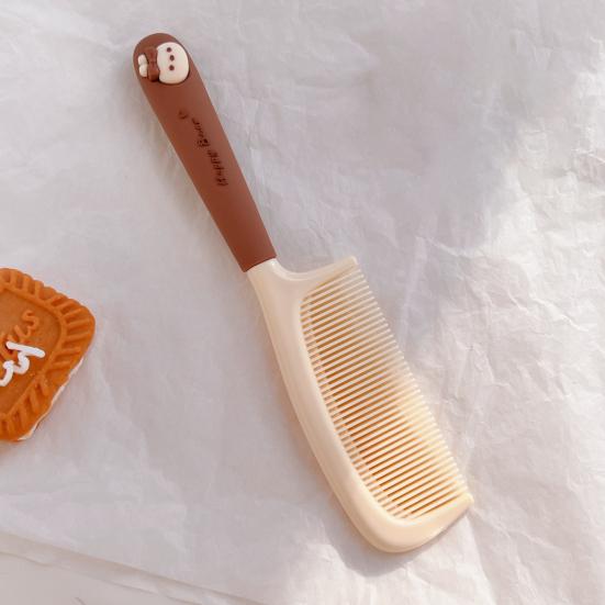 Парикмахерская расческа Yousheng с мелкими зубцами, очаровательная, милая, мультяшная, профессиональная, косметическая, аксессуар для волос, расческа из смолы в виде маленького кролика для студентов