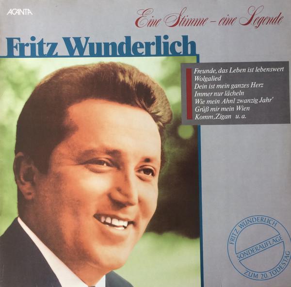 LP Record FRITZ WUNDERLICH Eine Stimme Eine Legende 23567 ACANTA 1986 Germany Classical Used