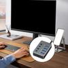 Высокоскоростной USB 3.0 адаптер с 4 портами, независимыми переключателями, светодиодными индикаторами и питанием Type-C для быстрой передачи данных