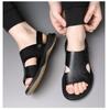Fashion Summer Fashion Leather Soft Soled Men's Sandals Designer Leather Casual Beach Men Shoes Platform Slippers Male Zapatillas Hombre