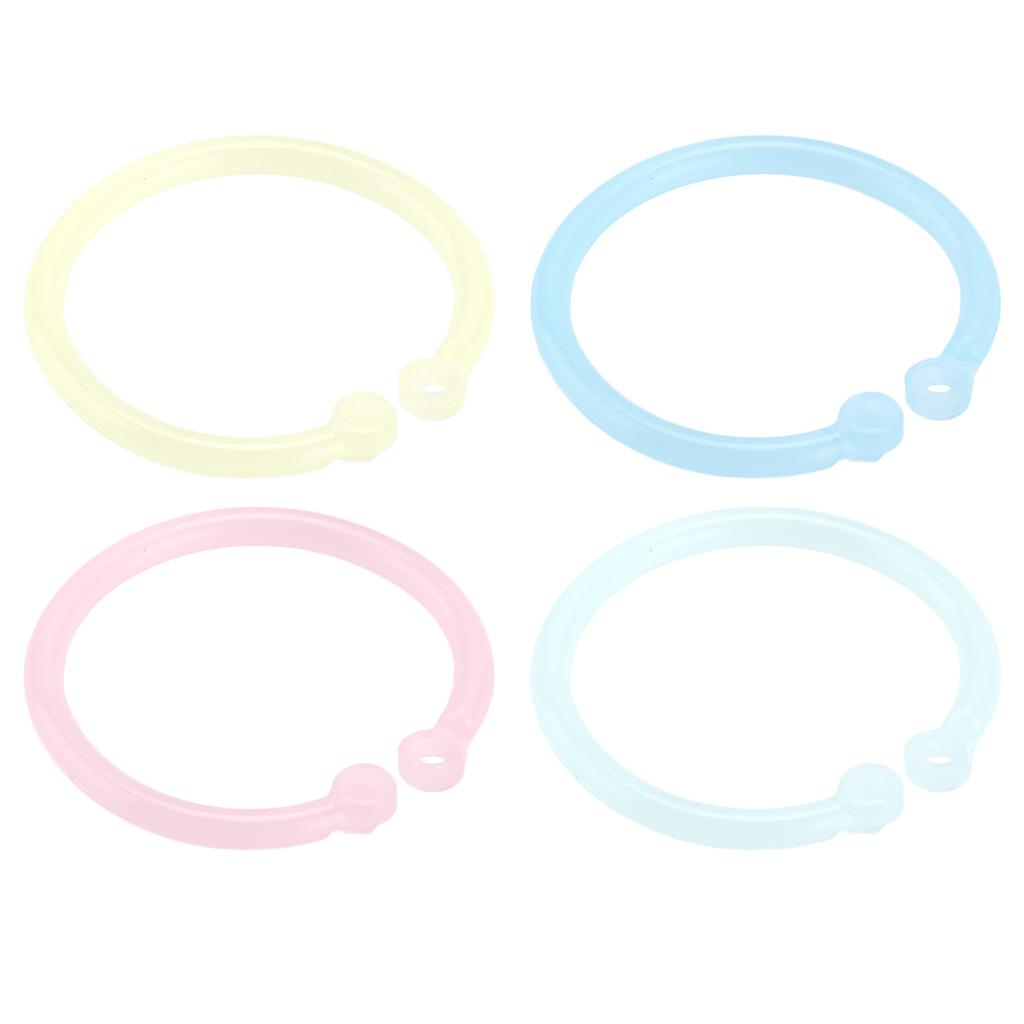 20 шт. Пластиковые кольца прозрачные гибкие свободные листы кольца для книг для школы домашнего офиса карты D