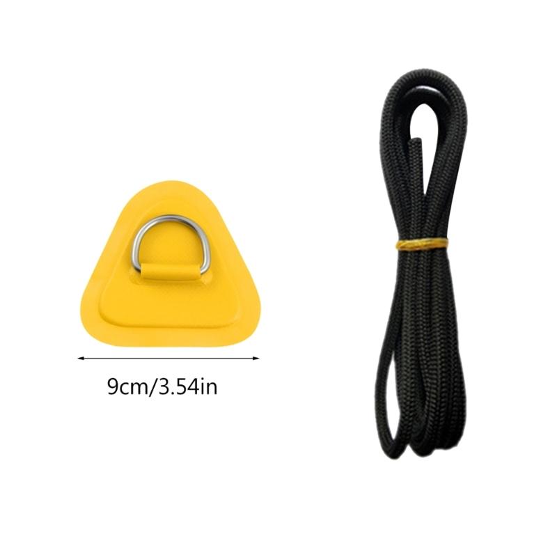 6 шт. Нержавеющие ПВХ Патчи для Сапборда Каяк D-Кольца Крючки Каяк D-Кольца Накладка с Банджи Веревкой для Палубы Каяка