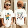 Dog Police Print Children T-shirts Summer Boys Girls Fashion Cute Funny Colorful Casual Tops Kids O-Neck Short Sleeve T-shirts